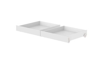 Einzelbett Flexa aus Holz in Weiß FLEXA White 2 Schubladen - Länge 93 cm für White Einzelbett, weiß
