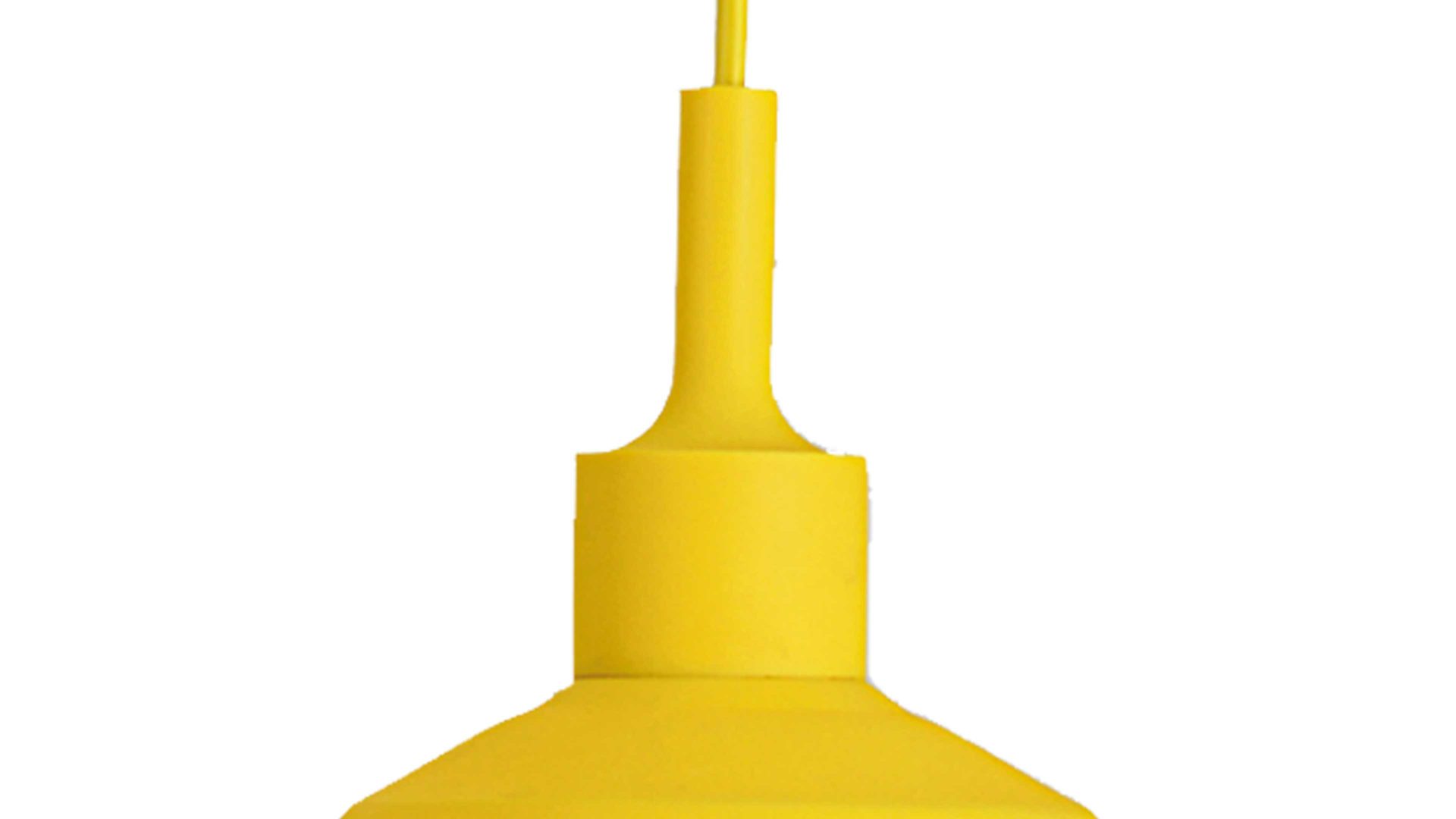 Pendelleuchte Näve aus Kunststoff in Gelb näve Pendelleuchte zitronengelber Kunststoff - Durchmesser ca. 30 cm