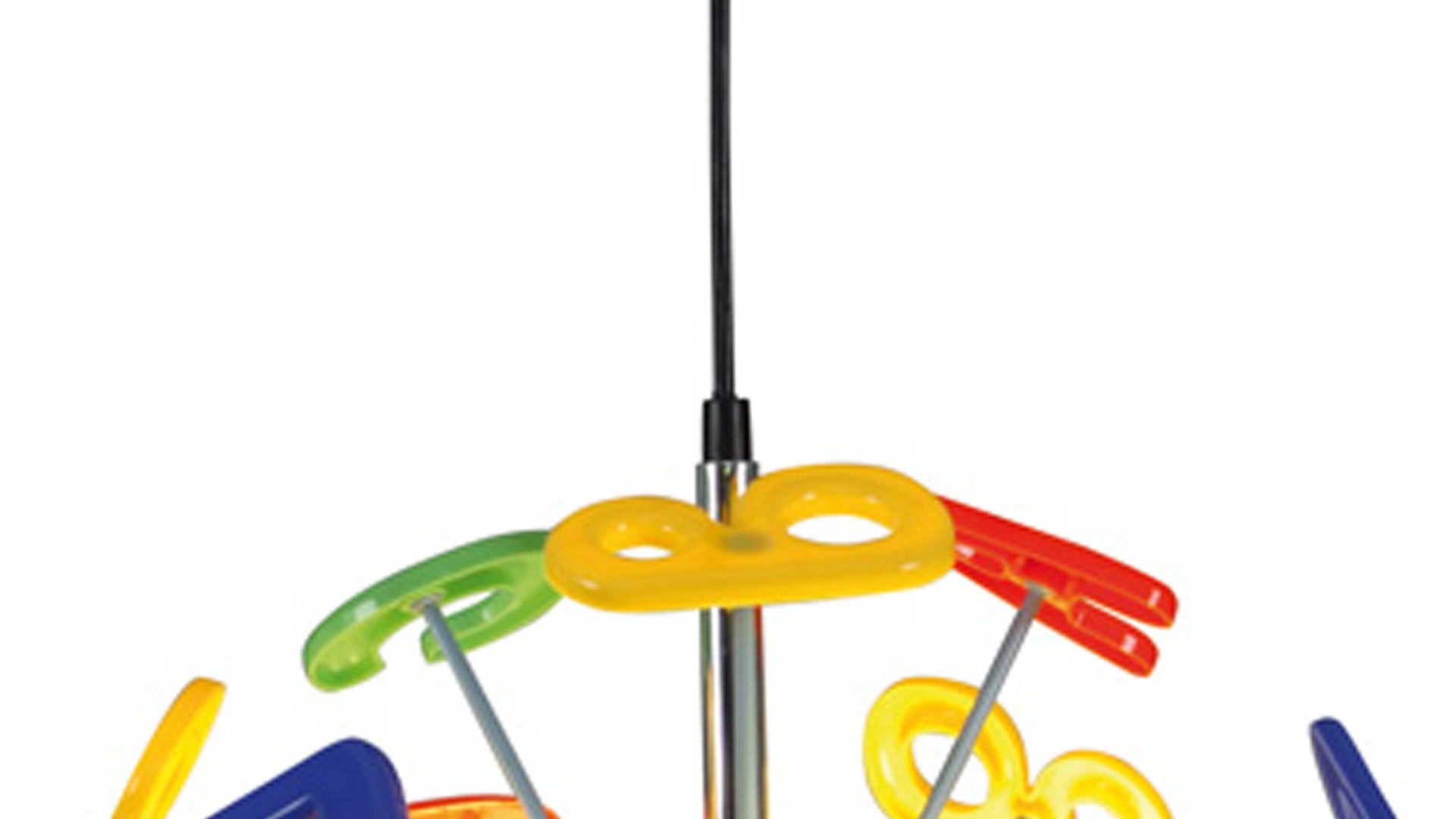 Kinderleuchte Näve aus Kunststoff in Mehrfarbig näve Kinderzimmer Hängelampe Buchstaben bunte Kunststoffbuchstaben - Duchmesser ca. 40 cm