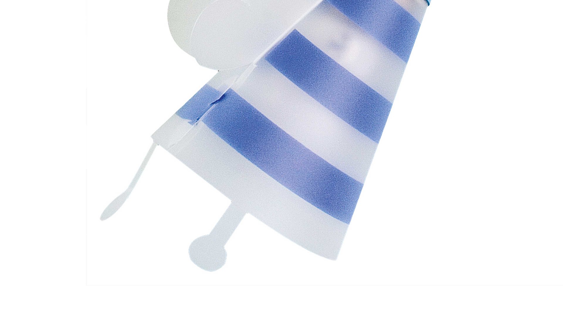 Kinderleuchte Näve aus Kunststoff in Blau näve Kinderzimmer-Wandlampe Blume Blau & Weiß - Länge ca. 38 cm