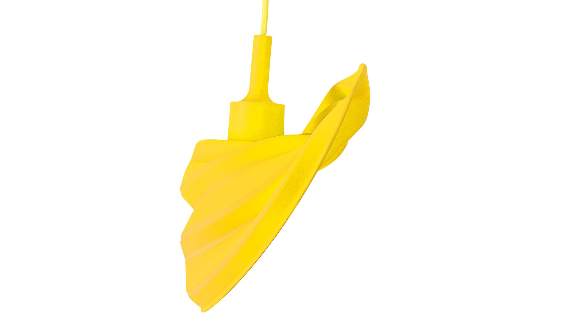 Pendelleuchte Näve aus Kunststoff in Gelb näve Pendelleuchte Fancy Zitronengelb - Durchmesser ca. 14 cm