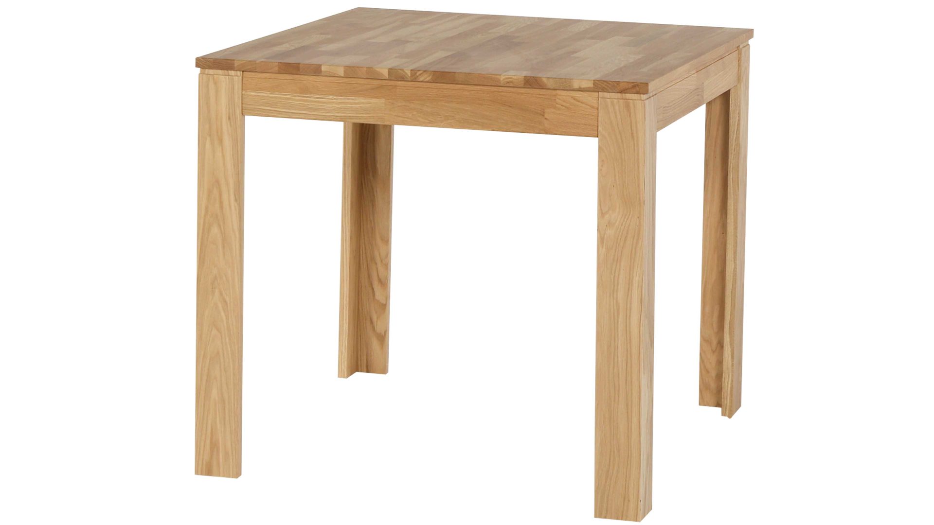 Auszugtisch Standard furniture factory aus Holz in Holzfarben Esszimmertisch Pedro mit Ausziehfunktion als Massivholzmöbel geöltes Eichenholz - ca. 86-126 x 80 cm