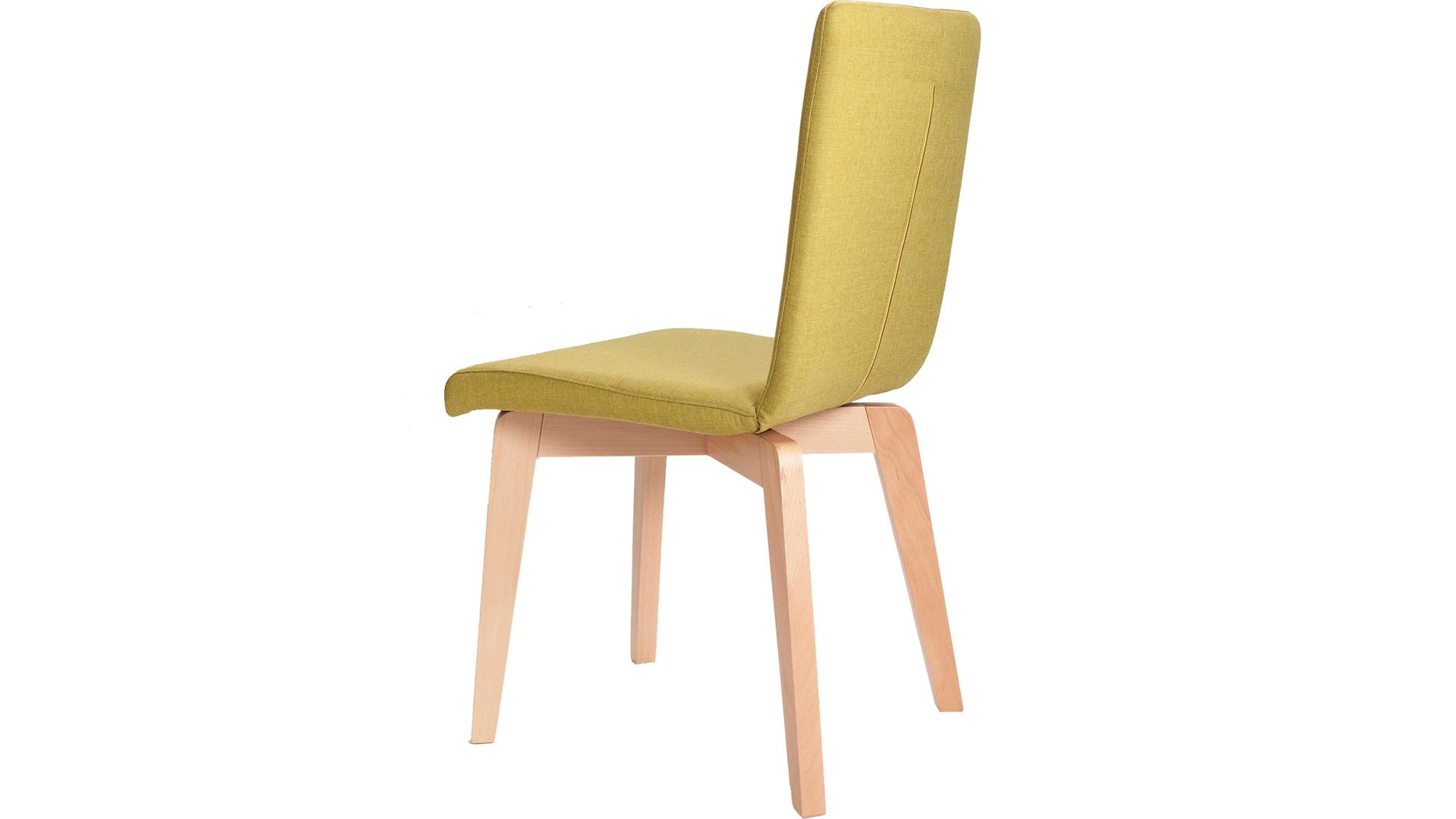 Polsterstuhl Standard furniture factory aus Webstoff in Gelb Polsterstuhl Manon, auch als Esszimmerstuhl einsetzbar lemonfarbener Bezug Grand 4003 & Buchegestell