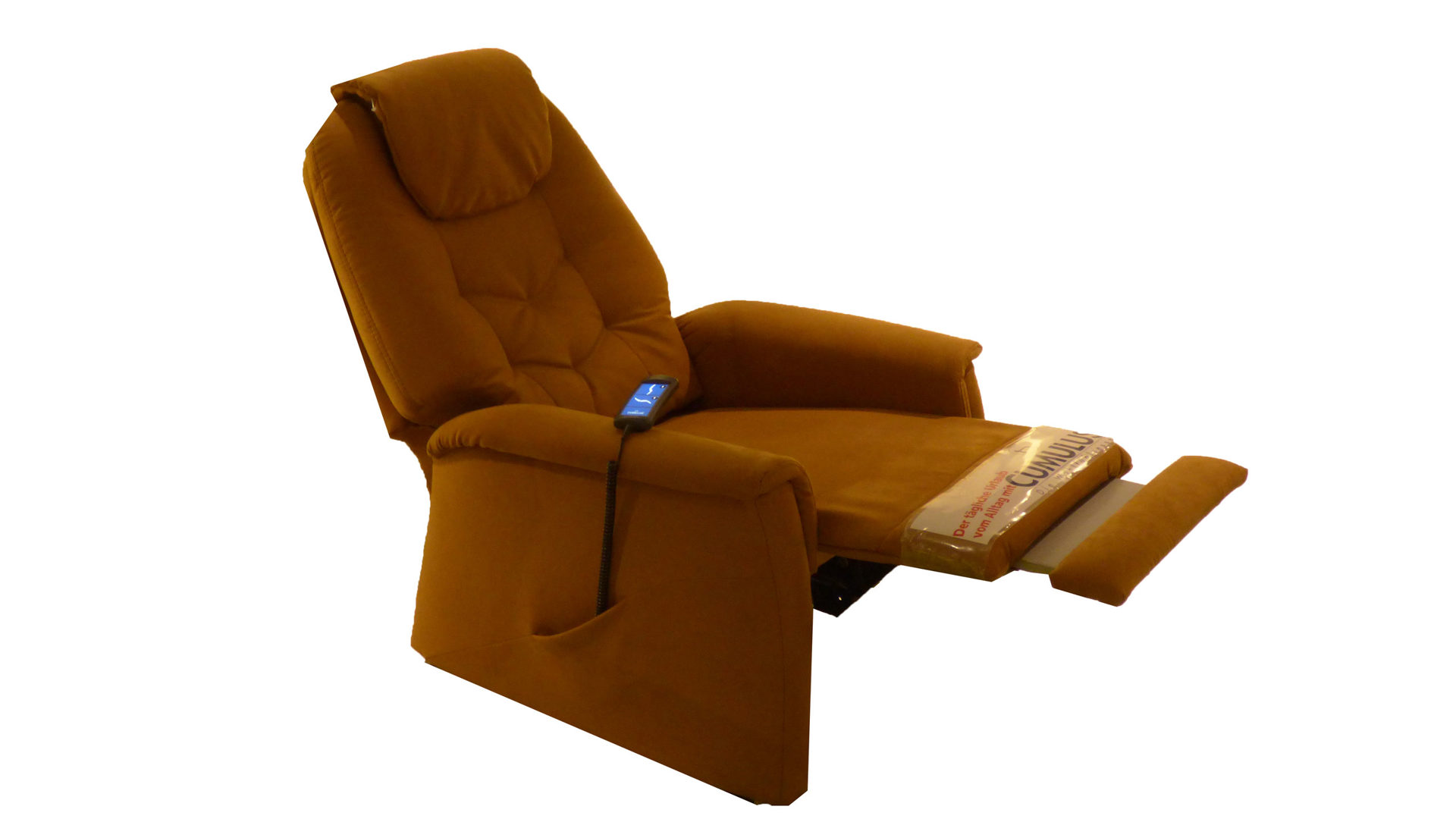 Relaxsessel OrthoSedis aus Stoff Textil in Hellbraun HIMOLLA Relaxsessel Sessel 7674 OrthoSedis, 1-motorig Stoff 33 Belvetara nuss, 45 G mit Aufstehhilfe, Sitz 12 superlastic med