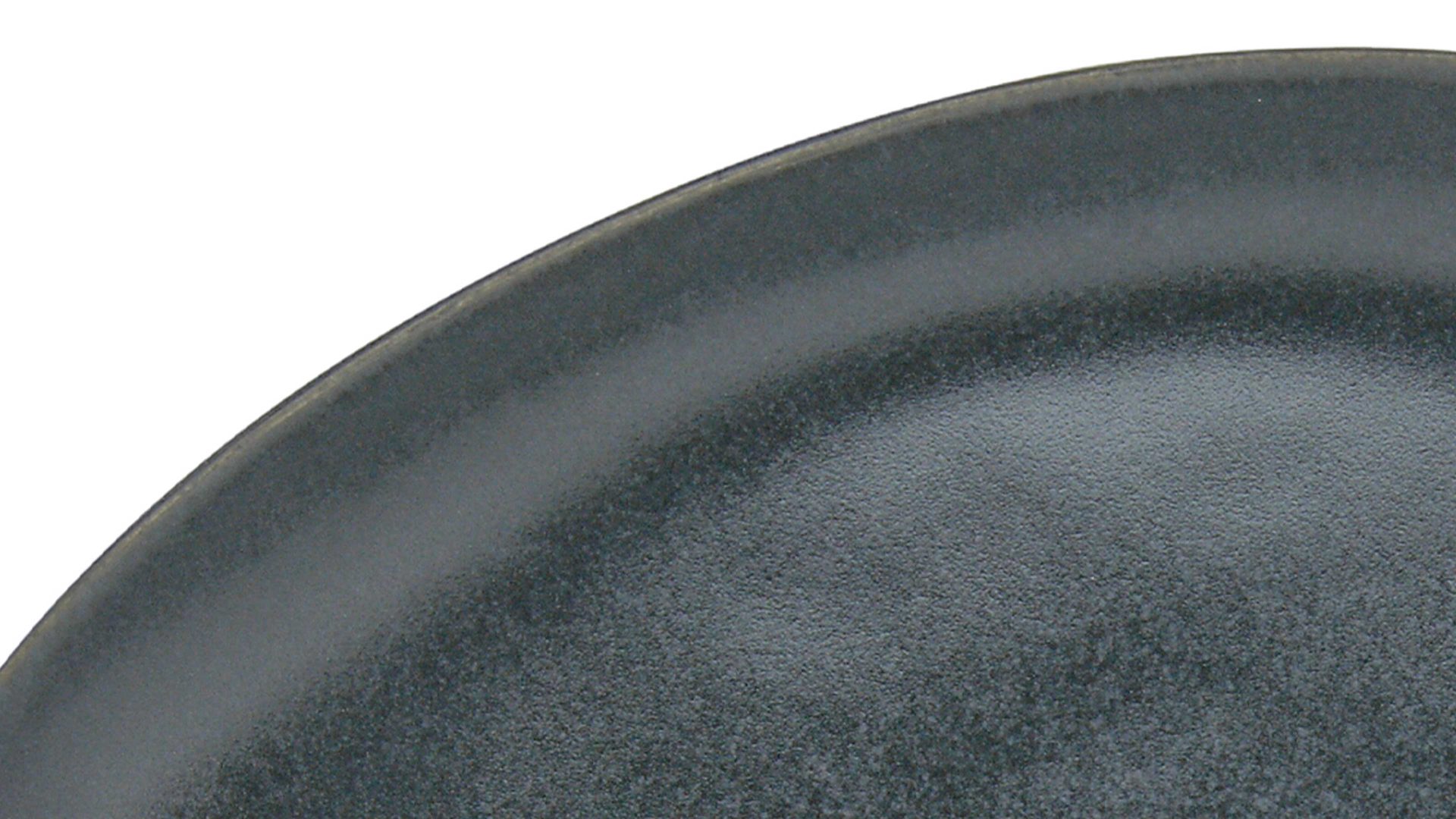 Kuchen- / Frühstücks- / Dessertteller Creatable aus Steinzeug in Schwarz CREATABLE Pietra – Dessertteller schwarzes Steinzeug – ca. 17 x 22 cm