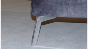 Zweisitzer SOFAkultur aus Stoff in Anthrazit SOFAkultur Programm SK 738 - 2,5-Sitzer mit Funktion Stoffbezug Craft stone & Metallfüße – Breite ca. 190 - 238 cm