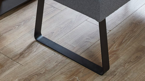 Polsterbank PARTNERRING COLLECTION aus Stoff in Grau PARTNERRING COLLECTION Dordrecht - Polsterbank steingrauer Boucle Today 85 - Länge ca. 130 cm