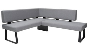 Eckbank PARTNERRING COLLECTION aus Stoff in Grau PARTNERRING COLLECTION Dordrecht - Eckbank steingrauer Boucle Today 85 - Stellfläche ca. 167 x 192 cm