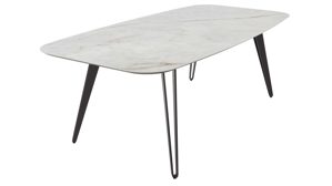 Esstisch Venjakob aus Stein in Hellgrau VENJAKOB Esstisch Alo Keramik Himalaya crystal & Anthrazit - ca. 220 x 110 cm