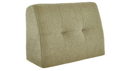 Schlafsofa Restyl aus Stoff in Grün Schlafsofa Xally olivfarbener Chenillebezug 1-6419 & schwarze Metallfüße