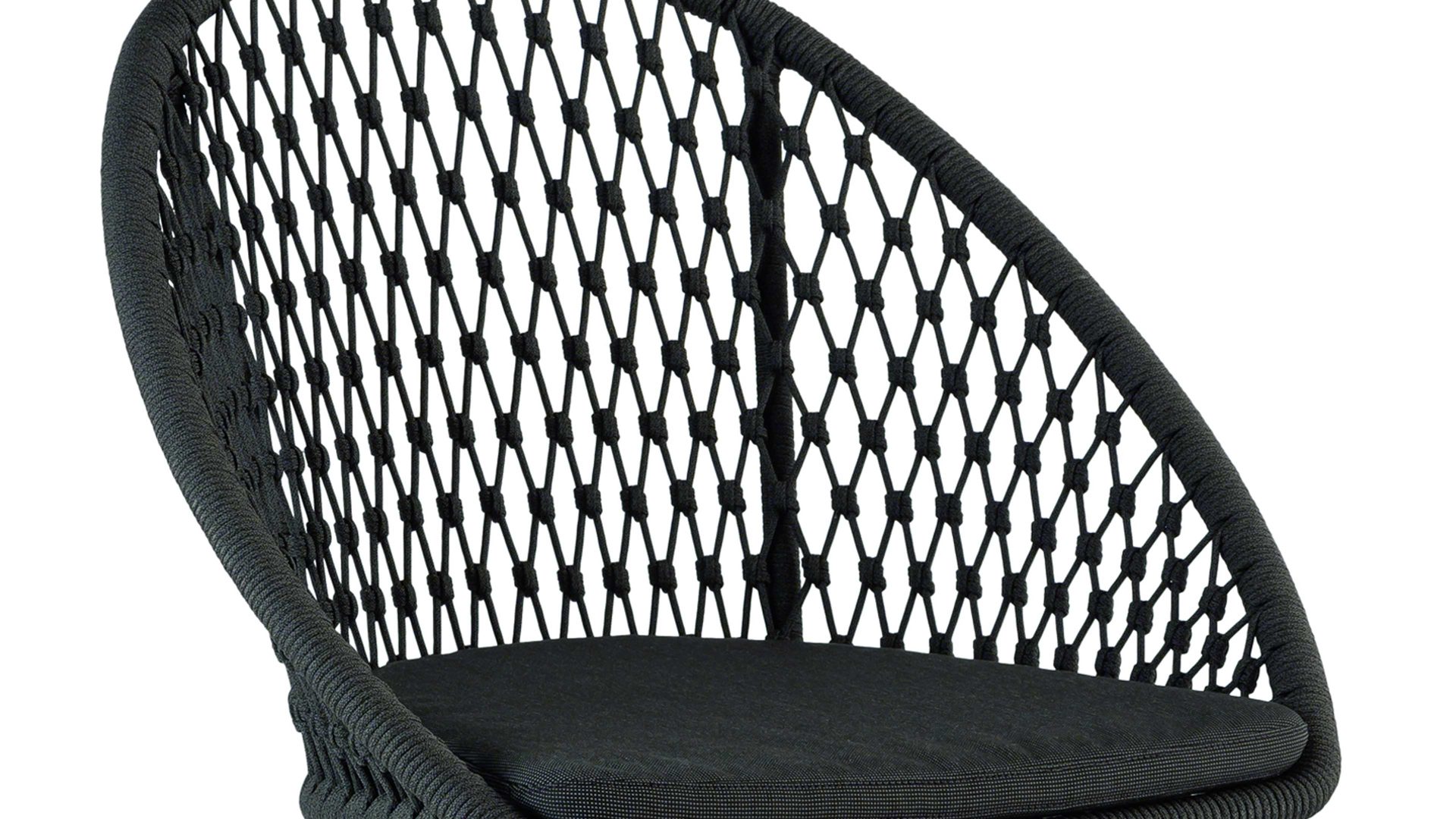 Gartenstuhl /-sessel Niehoff garden aus Kunststoff in Grau NIEHOFF GARDEN Gartenstuhl Kuta graues Kordelgeflecht & Aluminium