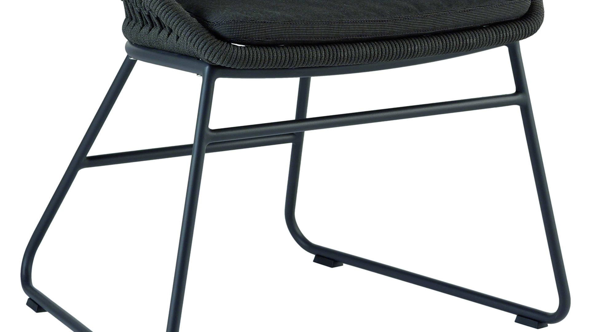 Gartenstuhl /-sessel Niehoff garden aus Kunststoff in Grau NIEHOFF GARDEN Gartenstuhl Kuta graues Kordelgeflecht & Aluminium