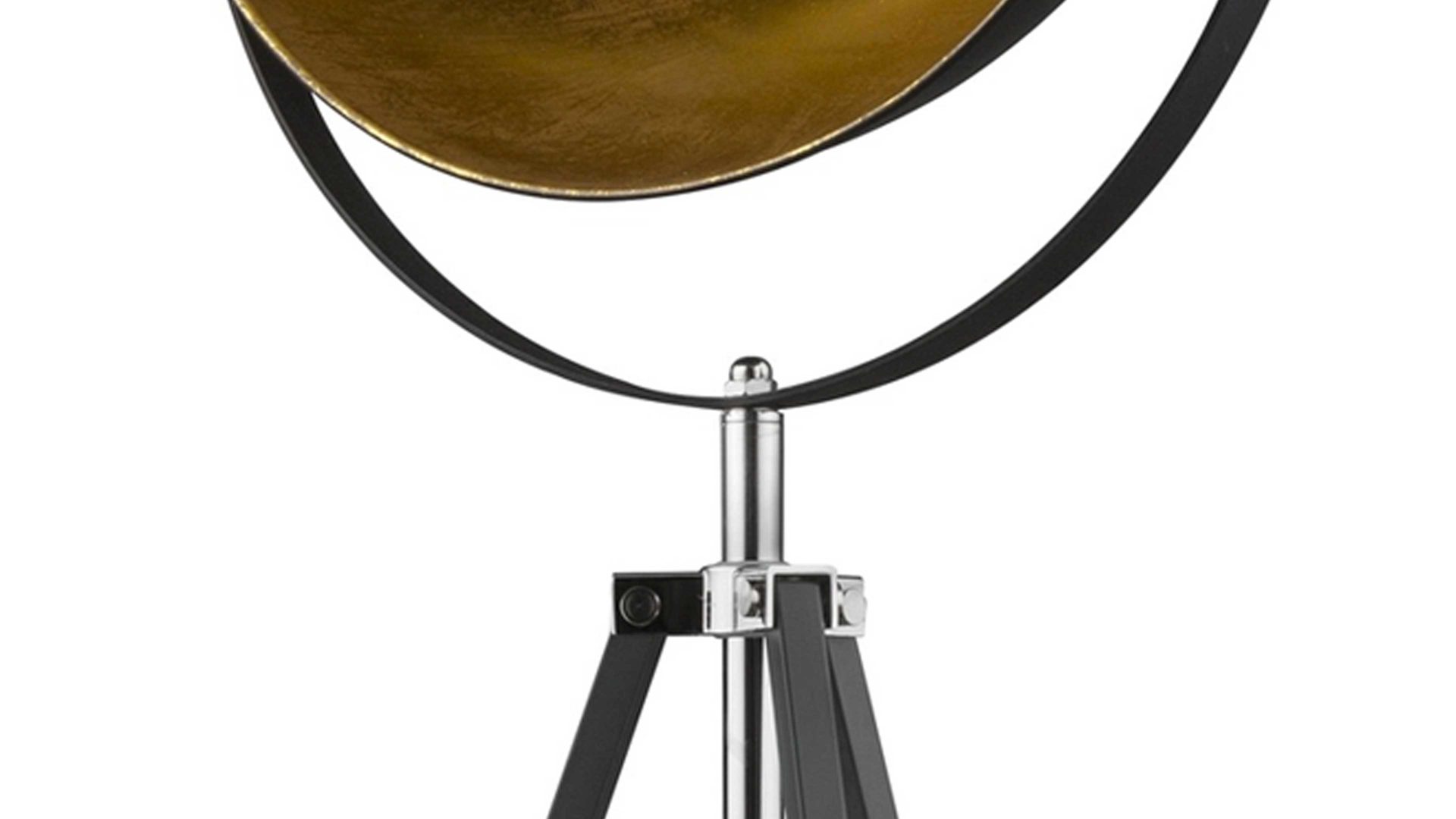 Stehleuchte Globo lighting aus Metall in Schwarz GLOBO Stativ-Stehleuchte Xirena bzw. Stehlampe Gold & Schwarz – Höhe ca. 180 cm