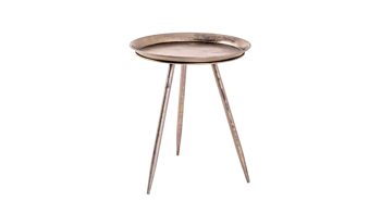 Beistelltisch Haku aus Metall in Metallfarben Beistelltisch Höhe ca. 47 cm - Antikbronze