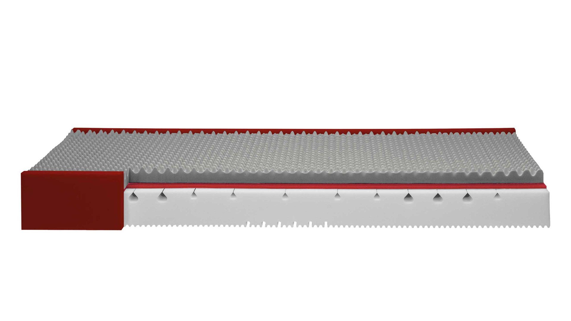 Kaltschaummatratze Interliving aus Stoff in Weiß Interliving Matratze Medikontur 1914 Kaltschaum, H2 – Liegefläche ca. 200 x 200 cm