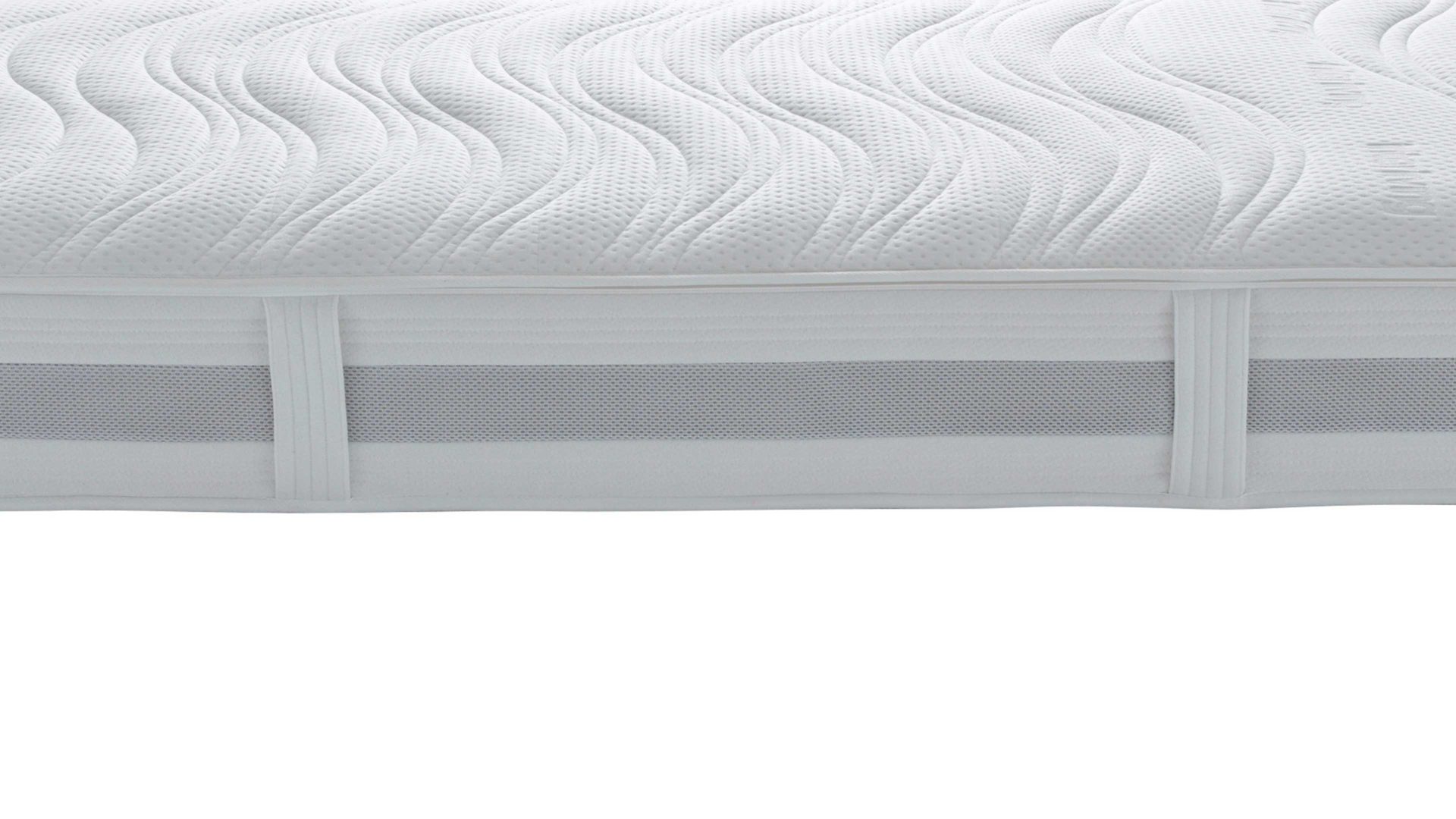 Federkernmatratze Interliving aus Stoff in Weiß Interliving Matratze Medikontur 1913 Taschenfederkern, H2 – Liegefläche ca. 90 x 200 cm