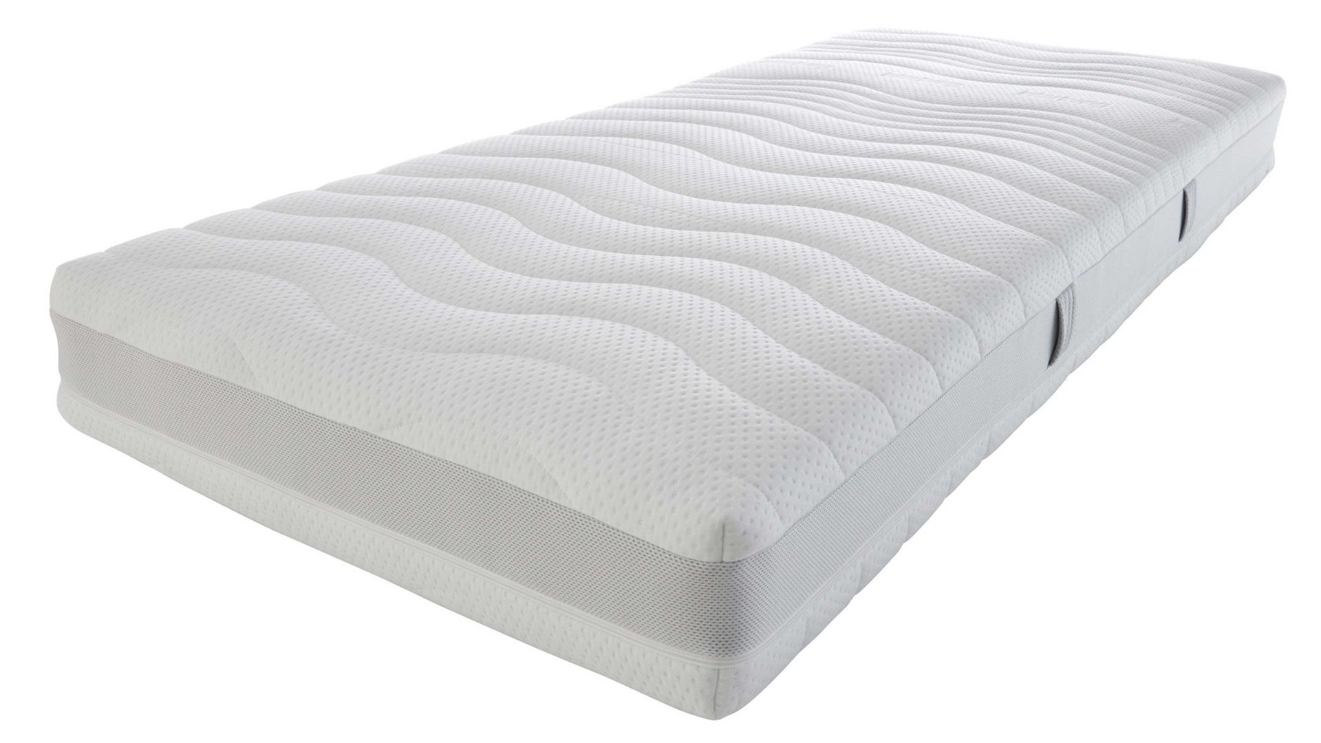 Federkernmatratze Interliving aus Stoff in Weiß Interliving Matratze Medikontur 1911 Taschenfederkern, H4 – Liegefläche ca. 80 x 200 cm