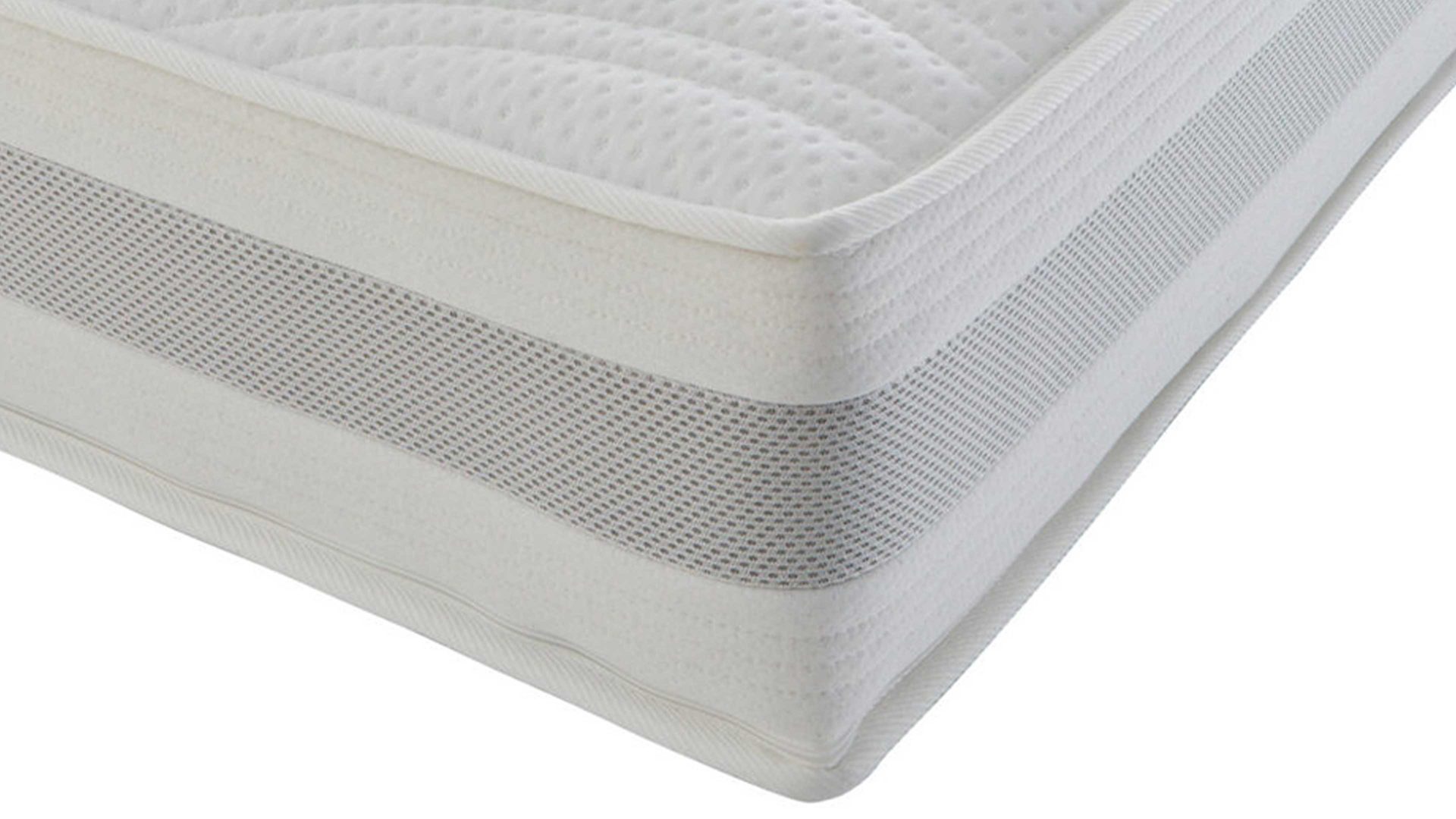 Kaltschaummatratze Interliving aus Stoff in Weiß Interliving Matratze Medikontur 1912 Kaltschaum, H3 – Liegefläche ca. 80 x 190 cm