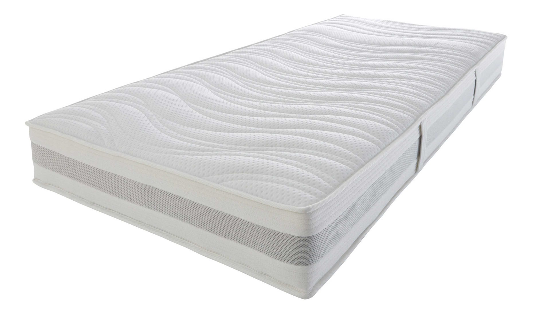 Kaltschaummatratze Interliving aus Stoff in Weiß Interliving Matratze Medikontur 1912 Kaltschaum, H4 – Liegefläche ca. 80 x 200 cm