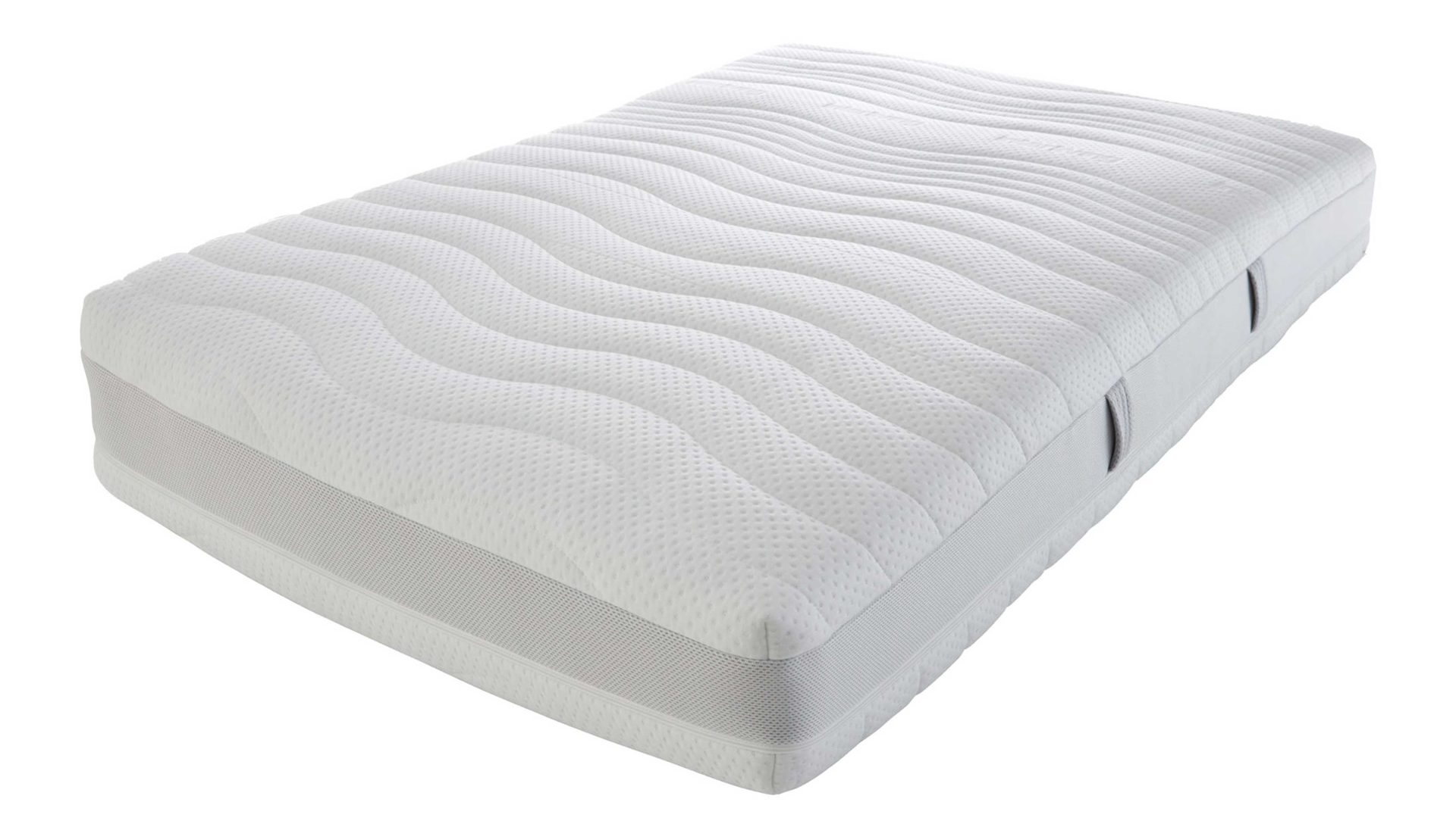 Federkernmatratze Interliving aus Stoff in Weiß Interliving Matratze Medikontur 1911 Taschenfederkern, H4 – Liegefläche ca. 140 x 200 cm