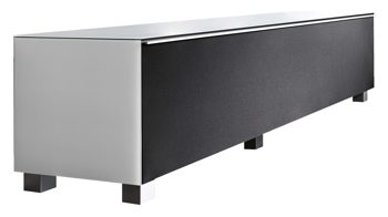 Lowboard Maja möbel aus Glas in Weiß MAJA MÖBEL TV-Möbel bzw. Medien-Lowboard SoundConcept Weiß & Schwarz – Breite ca. 180 cm