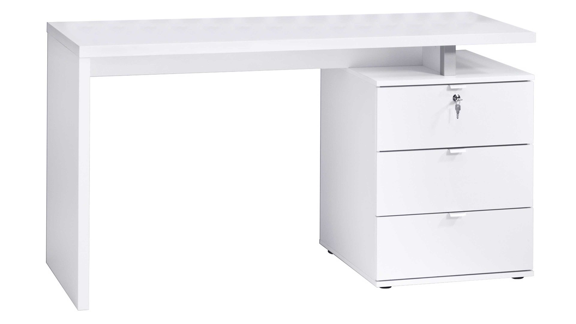 Schreibtisch Maja möbel aus Holz in Weiß MAJA MÖBEL Schreibtisch 4056 Weiß – ca. 140 x 60 cm