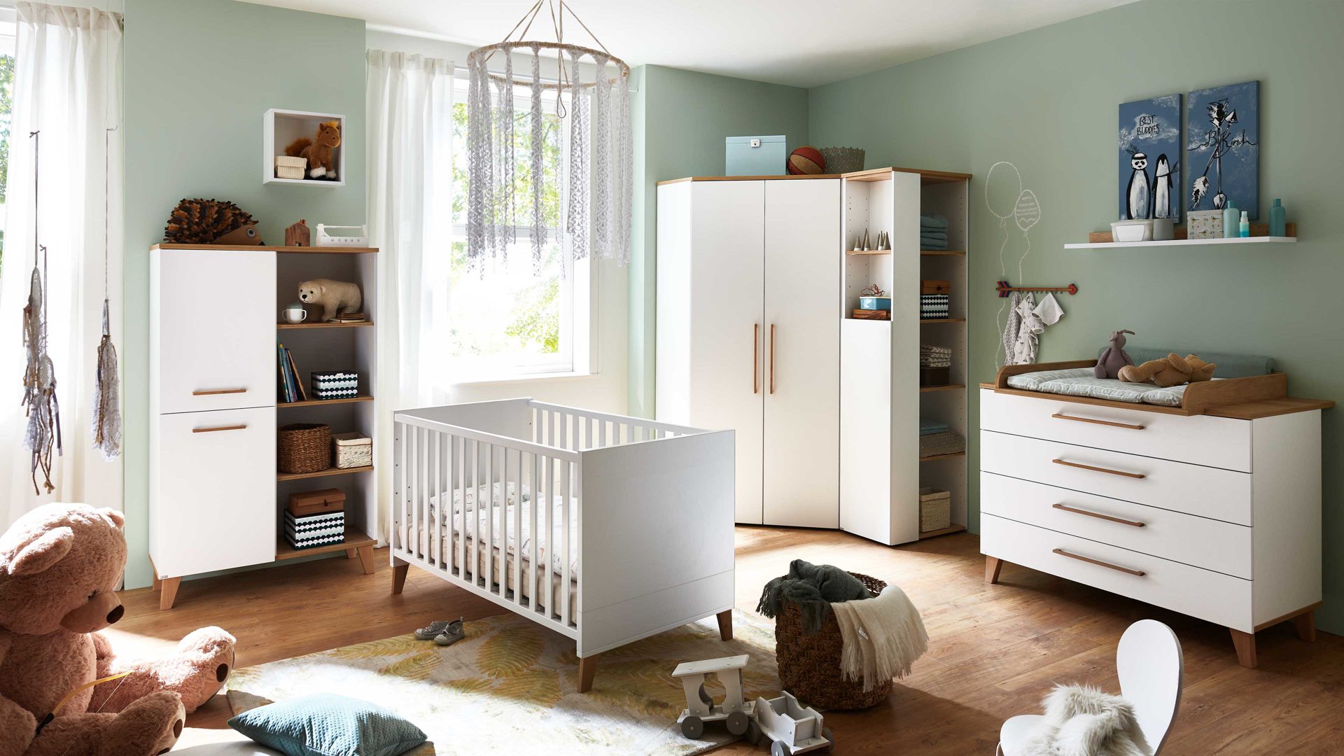 Wandregal Paidi aus Holz in Weiß PAIDI Jugendzimmerprogramm Oscar - Wandbox Kreideweiß – ca. 35 x 35 x 19 cm