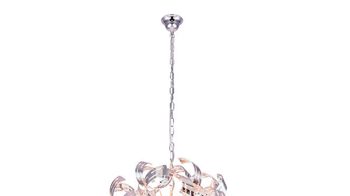 Pendelleuchte Globo lighting aus Metall in Metallfarben GLOBO Hängelampe Falla Chrom & Acryl – Durchmesser 50 cm