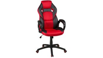 Drehstuhl Duo collection import aus Kunststoff Metall Stoff Kunstleder in Schwarz Rot Duo Collection Gaming Stuhl 57447 Chefsessel Schwarz - Rot, Kunstleder - Netzstoff