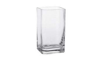Vase Leonardo | glaskoch aus Glas in Transparent LEONARDO Glasvase Lucca Klarglas & Rauchschwarz – ca. 11 x 20 cm
