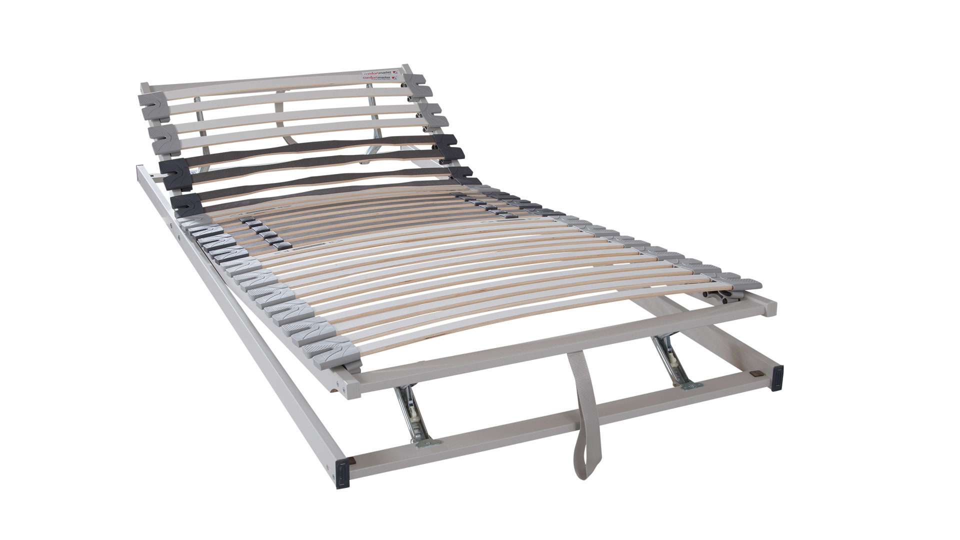 Matratze Nova butor aus Holz Mikrofaser in Grau Weiß Nova Butor Matratzen Set Sirius 12 Lattenrost + Matratze Liegefläche ca. 90 x 200 cm, Taschenfederkern H2, 28 Leisten