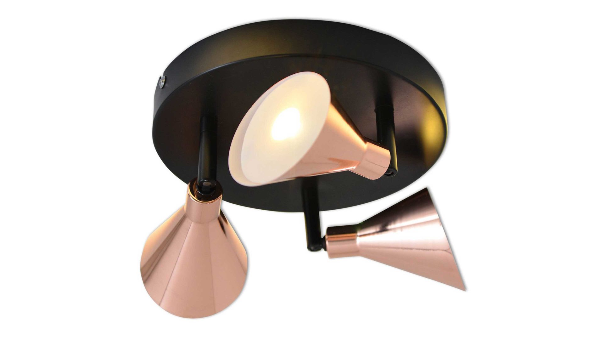 Strahler / Spot Näve aus Metall in Metallfarben näve LED-Wand- und Deckenspot Pinhead kupferfarbenes Metall – Durchmesser ca. 38 cm