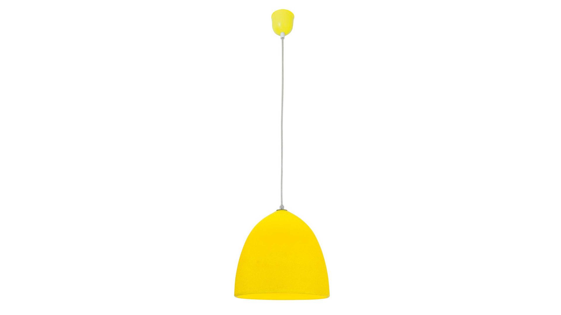 Pendelleuchte Näve aus Kunststoff in Gelb näve Hängelampe Fancy gelbes Silikon – Durchmesser ca. 25 cm