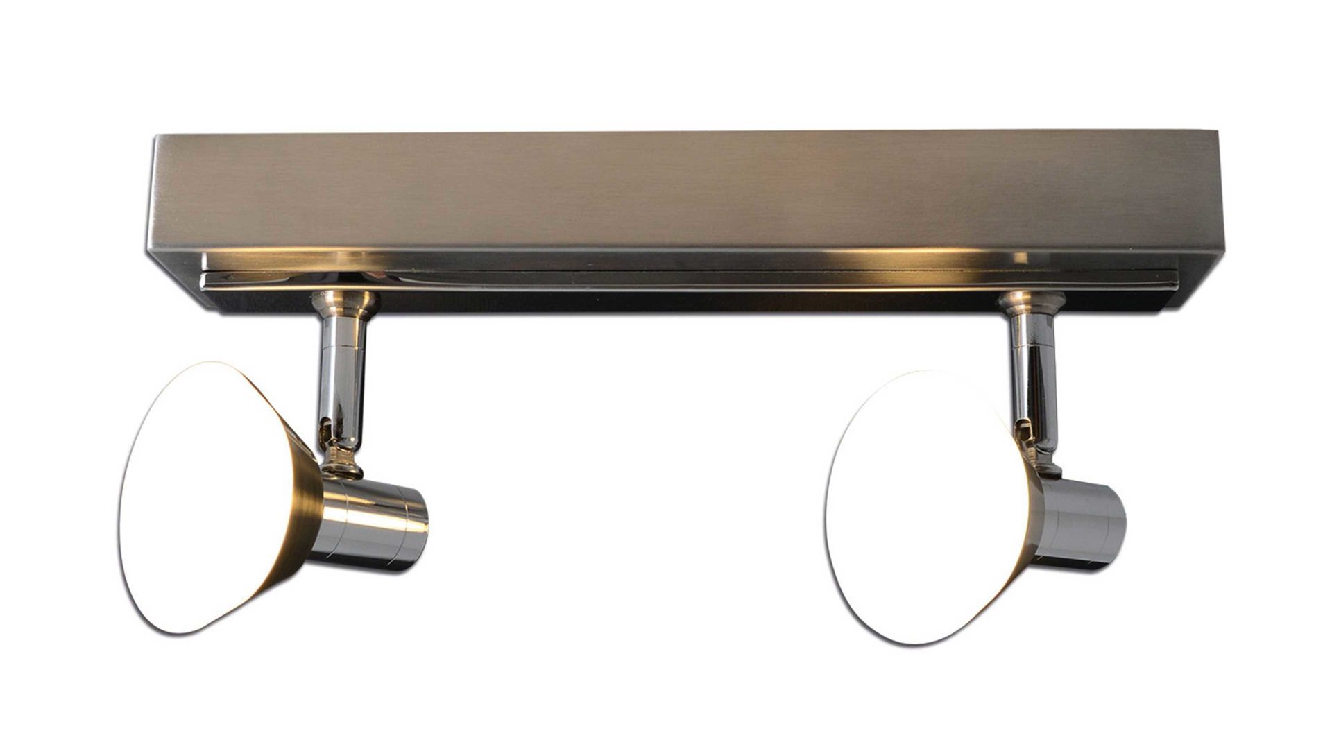 Strahler / Spot Näve aus Glas in Metallfarben näve LED-Deckenspot Jericho Chrom & Glas – zwei Spots