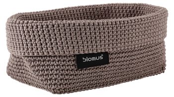 Korb Blomus aus Kunstfaser in Hellbraun blomus Häkelkorb Tela Taupe – ca. 20 x 12 cm