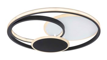 Deckenleuchte Globo lighting aus Kunststoff Glas Metall in Schwarz GLOBO Deckenleuchte Jack schwarz & weiß - Durchmesser ca. 49,5 cm