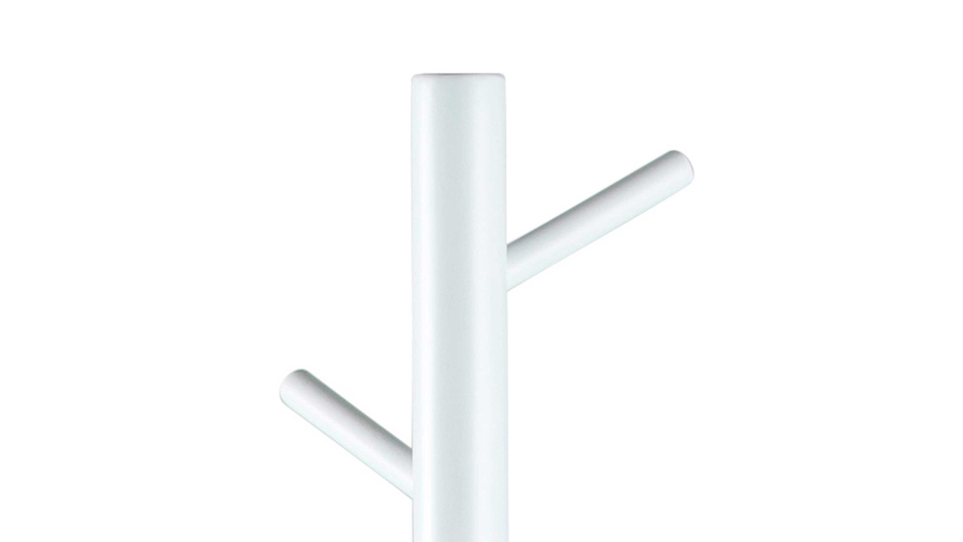 Standgarderobe Actona group aus Holz in Weiß Kleiderständer bzw. Garderobe Bremen mit Kleiderhaken weiß lackiertes Holz – Höhe ca. 177 cm