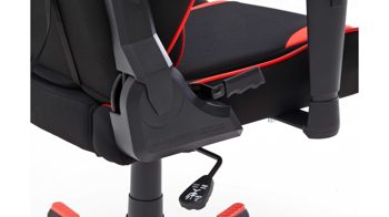 Gamesessel /-stuhl Mca furniture aus Kunstleder Kunststoff Stoff in Schwarz Rot DX-RACER Gaming-Stuhl R1 schwarzes Bezugkombi mit roten Absetzungen