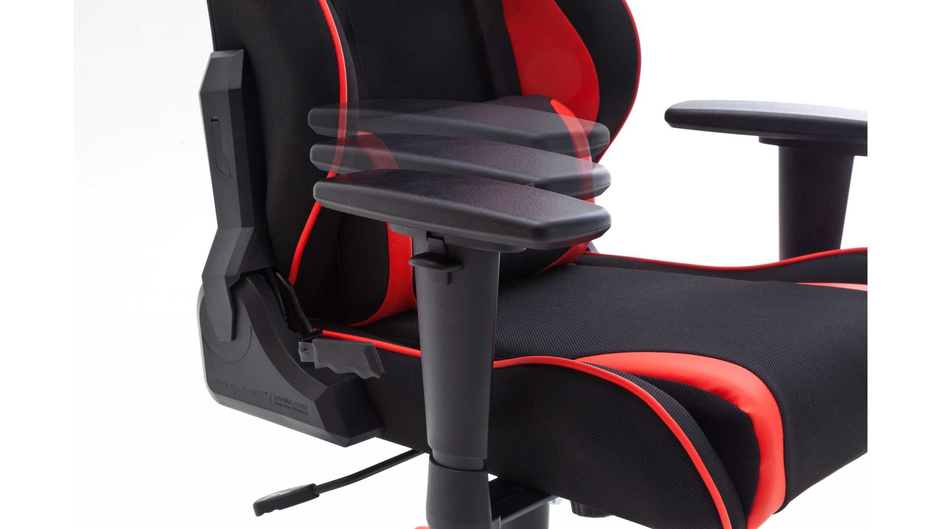 Gamesessel /-stuhl Mca furniture aus Kunstleder Kunststoff Stoff in Schwarz Rot DX-RACER Gaming-Stuhl R1 schwarzes Bezugkombi mit roten Absetzungen