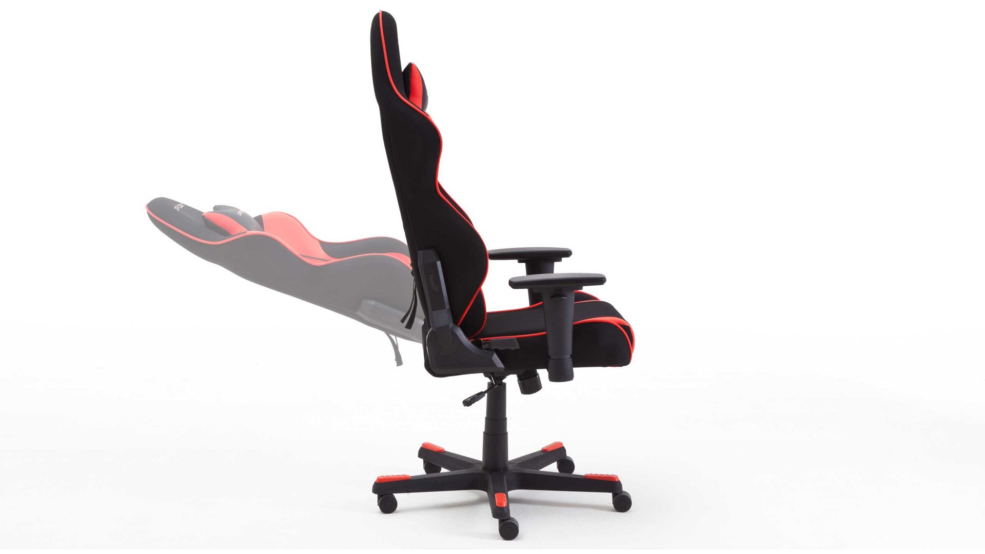 Gamesessel /-stuhl Mca furniture aus Kunstleder Kunststoff Stoff in Schwarz Rot DX-RACER Gaming-Stuhl R1 schwarzes Bezugkombi mit roten Absetzungen