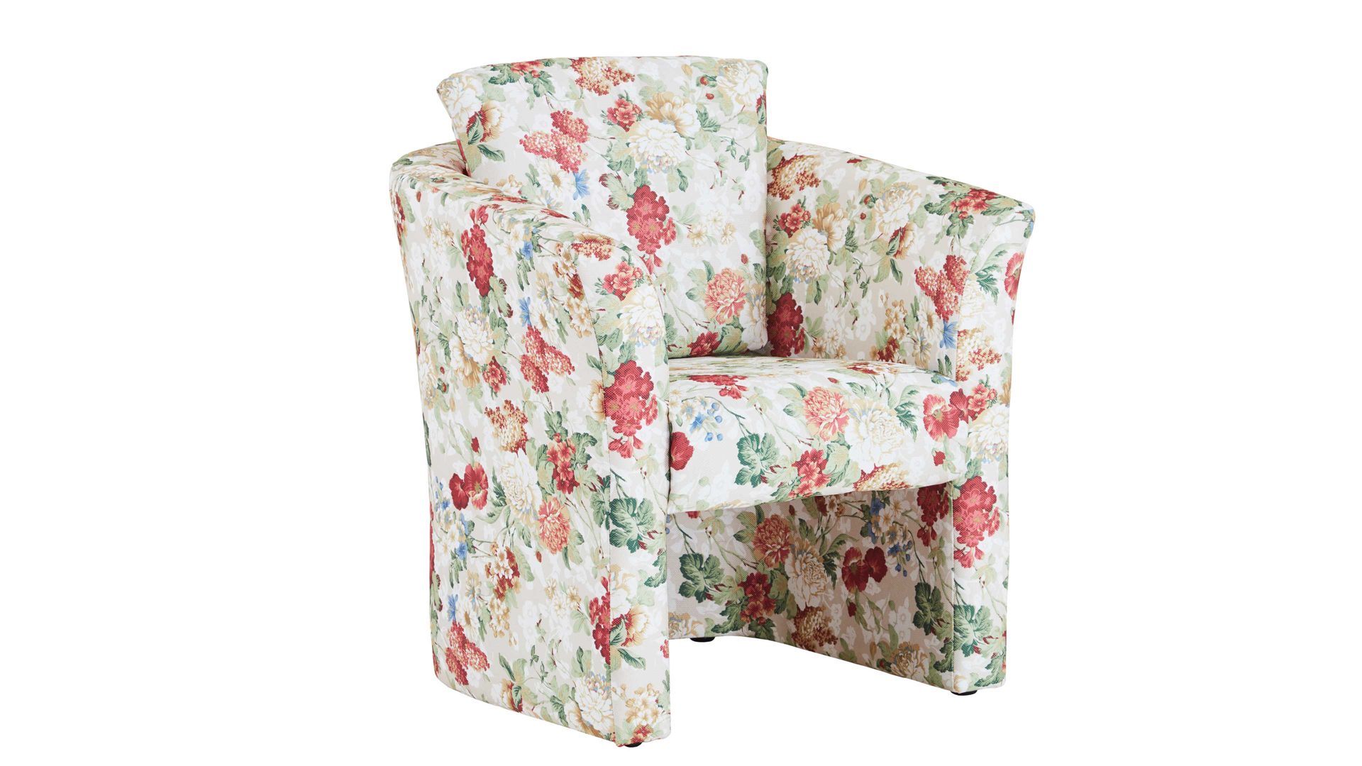 Cocktailsessel Restyl aus Stoff in Mehrfarbig Cocktailsessel floraler Bezugstoff 3-5001