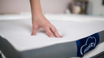 Topper Genius aus Textil in Weiß Grau GENIUS Topper EaZzzy Deluxe 140 x 200 cm mit 9 cm Höhe