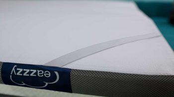 Topper Genius aus Textil in Weiß Grau GENIUS Topper EaZzzy Deluxe 160 x 200 cm mit 9 cm Höhe