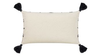 Kissenbezug /-hülle Magma sitting point aus Stoff in Weiß MAGMA Kissenhülle Kaya Elfenbein & Schwarz – ca. 50 x 60 cm