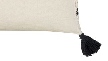 Kissenbezug /-hülle Magma sitting point aus Stoff in Weiß MAGMA Kissenhülle Kaya Elfenbein & Schwarz – ca. 50 x 60 cm