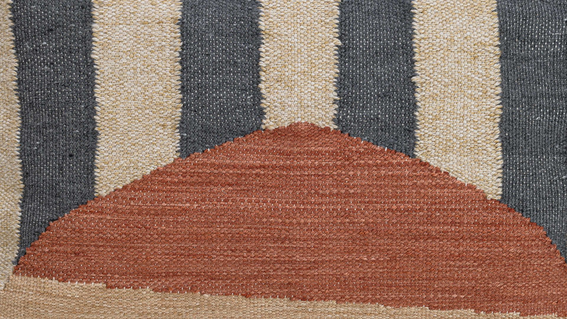 Kissenbezug /-hülle Magma sitting point aus Stoff in Blau MAGMA Jaquard-Kissenhülle Nouria Blau, Terracotta & Creme – ca. 40 x 60 cm