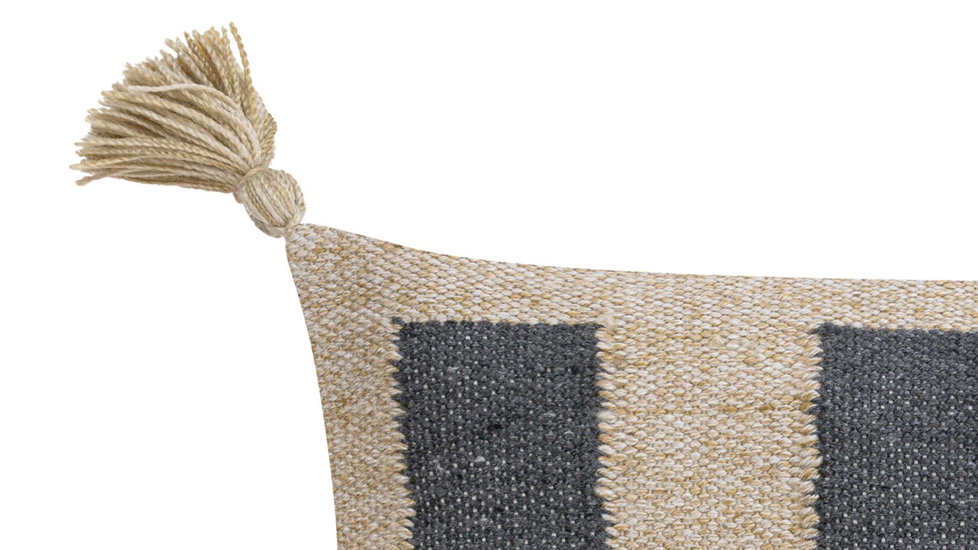 Kissenbezug /-hülle Magma sitting point aus Stoff in Blau MAGMA Jaquard-Kissenhülle Nouria Blau, Terracotta & Creme – ca. 40 x 60 cm