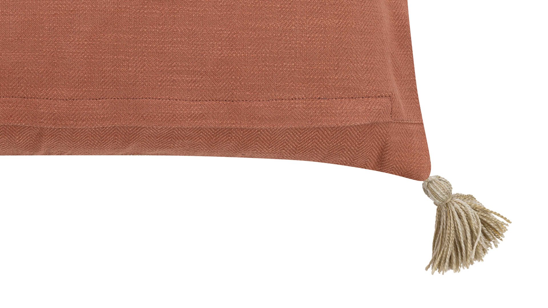 Kissenbezug /-hülle Magma sitting point aus Stoff in Blau MAGMA Jaquard-Kissenhülle Nouria Blau, Terracotta & Creme – ca. 40 x 60 cm