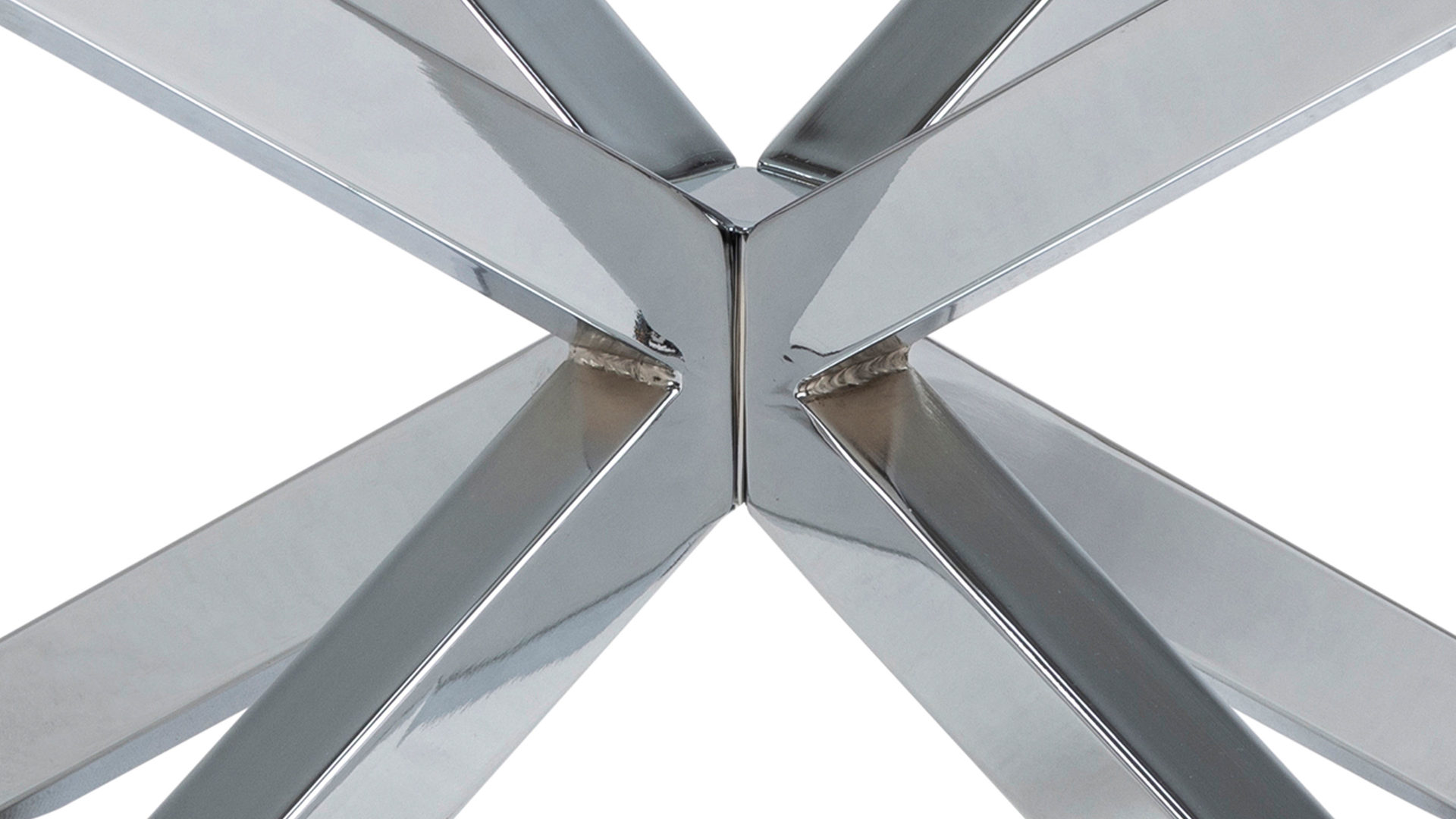 Couchtisch Actona group aus Glas in Transparent Couchtisch als attraktiver Sofatisch Klarglas & Chrom – Durchmesser ca. 82 cm