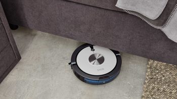 Boxspringbett Interliving aus Stoff in Dunkelgrau Interliving Bettsystem Serie 1414 - Boxspringbett Variante 1 dunkelgrauer Stoffbezug ENF 09 - Liegefläche ca. 180 x 200 cm